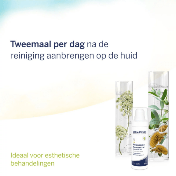 Dermasence Hyalusome Concentrate Facial fluid - gebruik