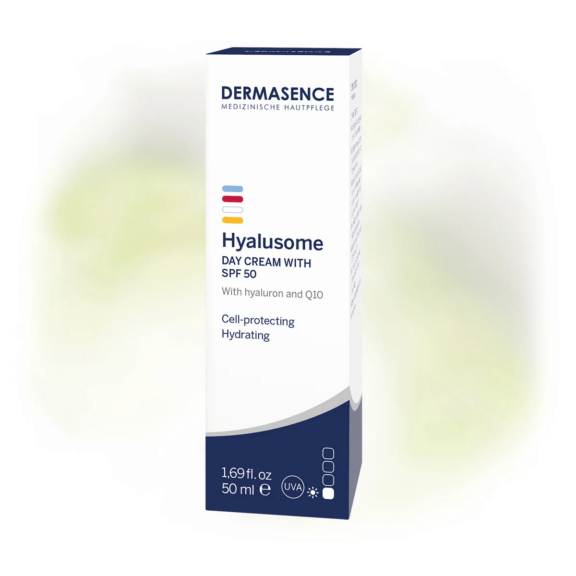 Dermasence Hyalusome Day cream with SPF 50 - verpakking