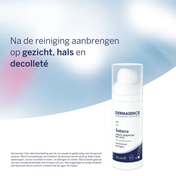 Dermasence Seborra Light day cream with SPF 30 - gebruik