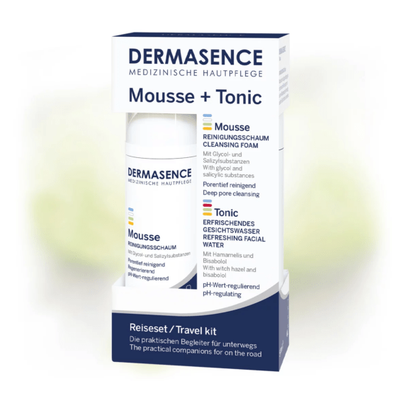 Dermasence Travel kit Mousse + Tonic - verpakking