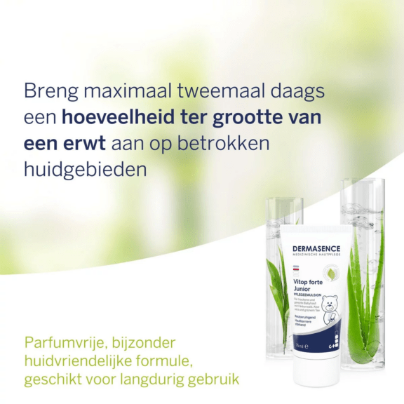 Dermasence Vitop forte Junior Care emulsion - eigenschappen