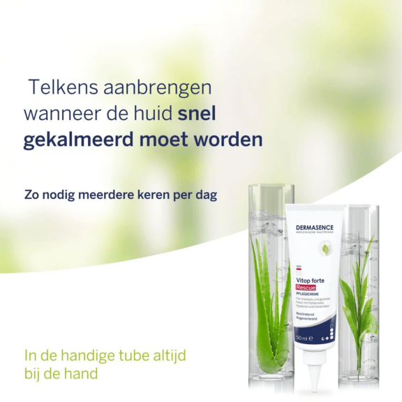 Dermasence Vitop forte Rescue Care cream - eigenschappen