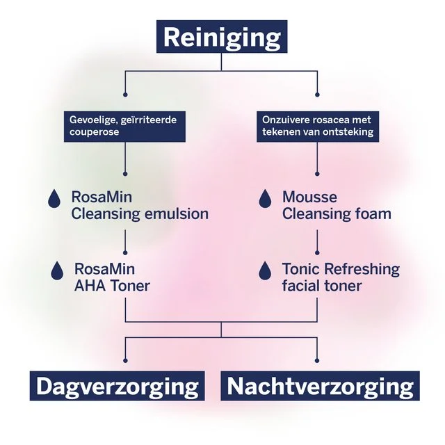 RosaMin Reiniging stroomschema